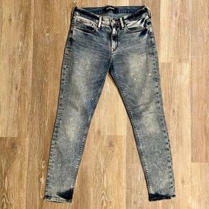 Express 4S Distressed Jean Legging